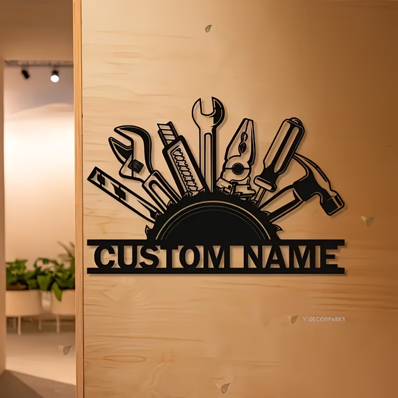 Özel Metal Alet Duvar Sanatı - - Workshop Tools And Names incelemesi ve fiyatı